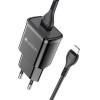 Lamtech Wall Charger QC3.0 18W With Lightning Cable 1M Black - (LAM020151)