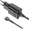 Lamtech Wall Charger QC3.0 18W With Lightning Cable 1M Black - (LAM020151)