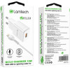 Lamtech Wall Charger QC3.0 18W With Lightning Cable 1M White - (LAM020182)