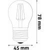Avide Led Filament �������� 4.9W E27 ����� 4000K Super ������ ������������ - (ABLFMG27NW-4.9W-SHL)