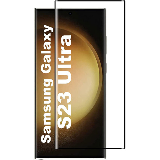 Powertech Tempered Glass 3D ��� Samsung S23 Ultra, Full Glue - (TGC-0630)