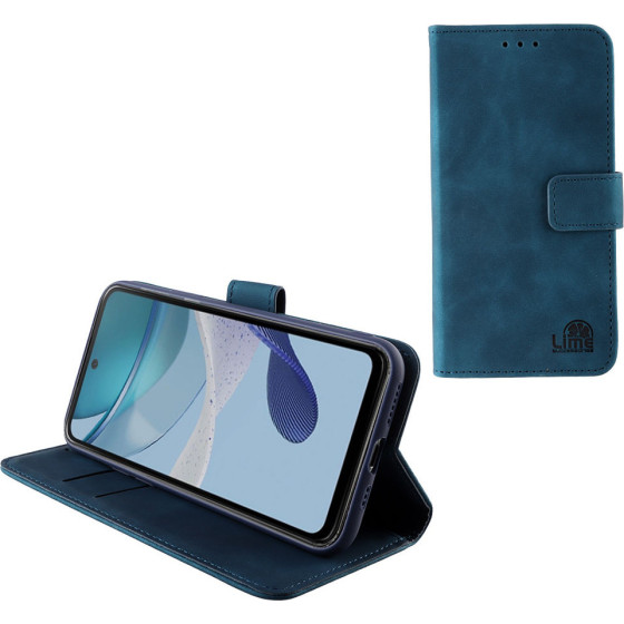 Lime ���� Motorola Moto G53 5G/ G13 4G/ G23 4G 6.5'' Essential Magnet Book Stand Clip Dark BLUE