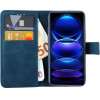 Lime ���� Xiaomi Redmi Note 12 Pro 5G 6.67'' Essential Magnet Book Stand Clip Dark BLUE
