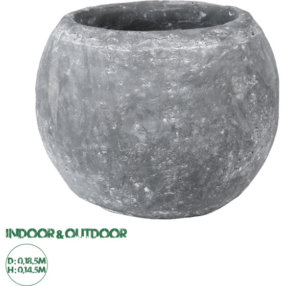 GloboStar Artificial Garden Alonissos ����������� ����� ������� - Flower Pot ���� �18.5cm x �14.5cm - (20458)