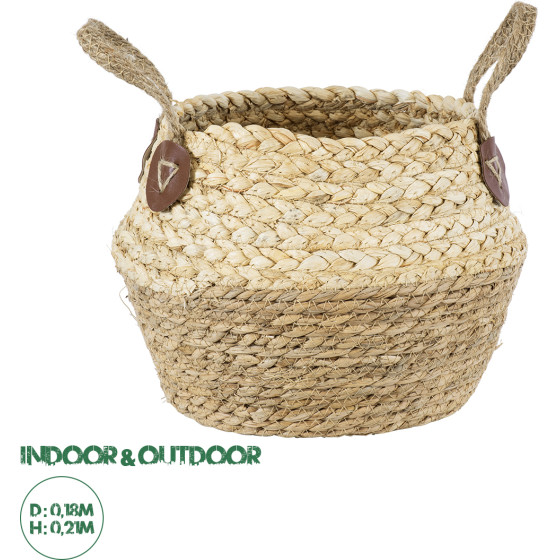 GloboStar Artificial Garden Andros ������������ ������ ������ - ����� ������� - Flower Pot ���� �� ���� �18cm x �21cm - (20315)