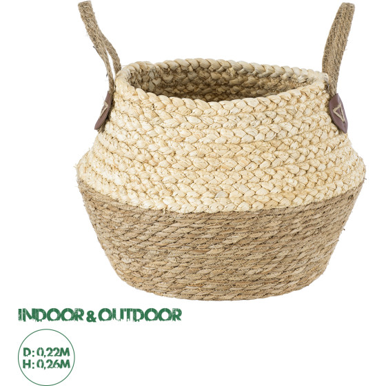 GloboStar Artificial Garden Andros ������������ ������ ������ - ����� ������� - Flower Pot ���� �� ���� �22cm x �26cm - (20316)