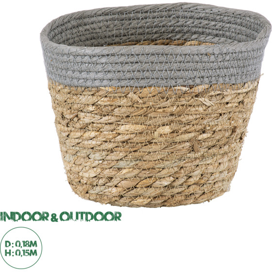 GloboStar Artificial Garden Antiparos ������������ ������ ������ - ����� ������� - Flower Pot ���� �� ���� �18cm x �15cm - (20288)