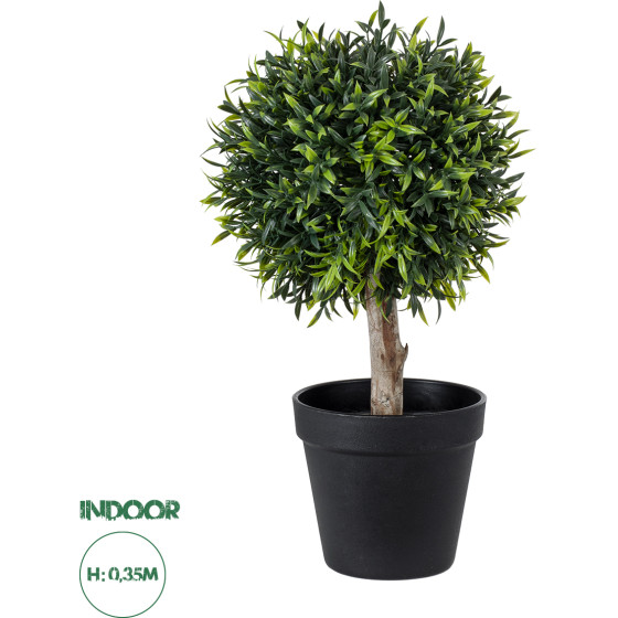 GloboStar Artificial Garden Ficus Benjamina Tree ������� ������������ ���� ����� ���������� �35cm - (20397)