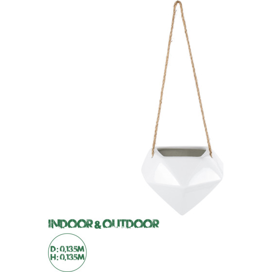 GloboStar Artificial Garden Heraklio �������� ������ �������� ����� ������� - Flower Pot ����� �13.5cm x �15.5 x �37cm - (20467)