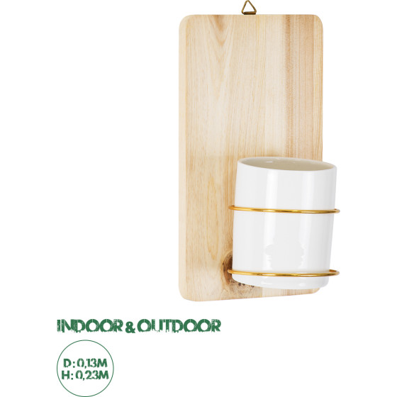 GloboStar Artificial Garden Ikaria ��������� ������ �������� ����� ������� �� ������ ���� - Flower Pot ���� �� ����� & ����� �13cm x �23cm - (20472)