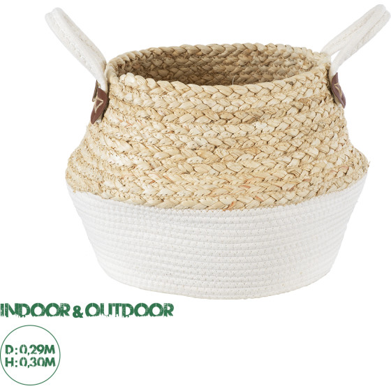 GloboStar Artificial Garden Kimolos ������������ ������ ������ - ����� ������� - Flower Pot ���� �� ����� �29cm x �30cm - (20311)