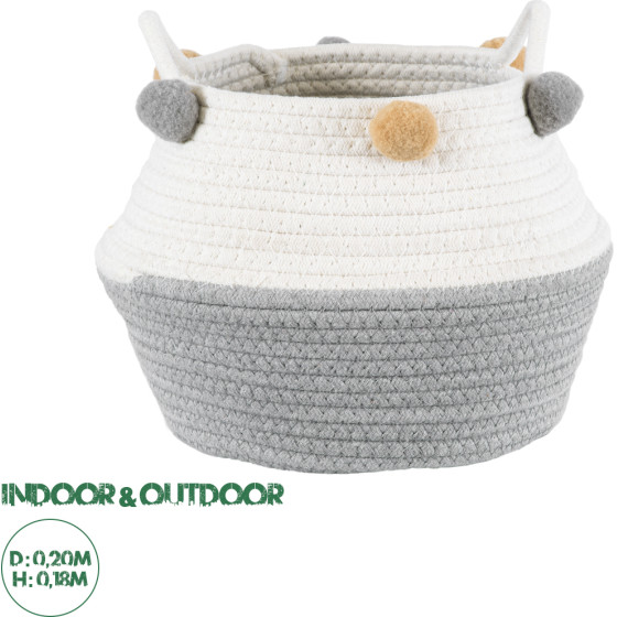 GloboStar Artificial Garden Kythnos ������������ ������ ������ - ����� ������� - Flower Pot ���� �� ����� �20cm x �18cm - (20312)