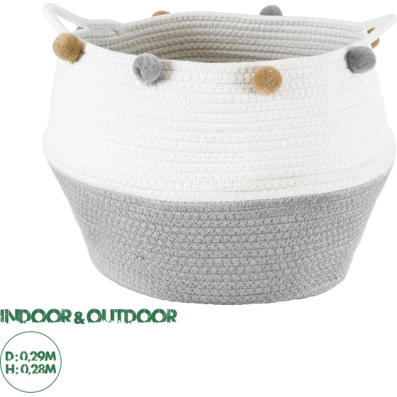 GloboStar Artificial Garden Kythnos ������������ ������ ������ - ����� ������� - Flower Pot ���� �� ����� �29cm x �28cm - (20314)