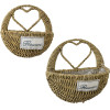 GloboStar Artificial Garden Malta ��� 2 ��������� ����� ������ ����� �������� - Flower Pots ���� A:�24cm x �14cm B:�30cm x �26cm - (20478)