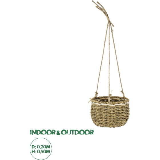 GloboStar Artificial Garden Poros �������� ������ ������ - ����� ������� - Flower Pot ���� �20cm x �50cm - (20489)