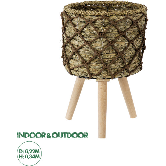 GloboStar Artificial Garden Samos ������������ ������ ������ - ����� ������� - Flower Pot ���� �� ���� �22cm x �34cm - (20303)
