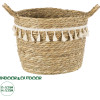 GloboStar Artificial Garden Santorini ������������ ������ ������ - ����� ������� - Flower Pot ���� �� ������� �25cm x �23cm - (20285)