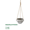 GloboStar Artificial Garden Sarakiniko �������� ������ �������� ����� ������� - Flower Pot ���� �10cm x �36cm - (20490)