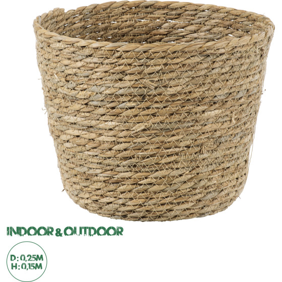 GloboStar Artificial Garden Sifnos ������������ ������ ������ - ����� ������� - Flower Pot ���� �25cm x �15cm - (20268)