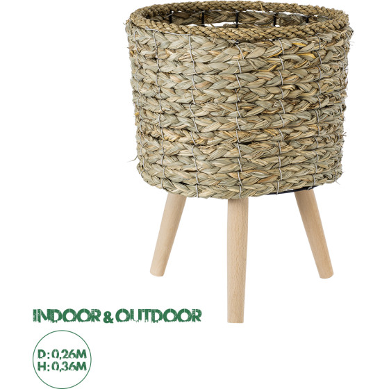 GloboStar Artificial Garden Skopelos ������������ ������ ������ - ����� ������� - Flower Pot ���� �� ���� �26cm x �36cm - (20296)