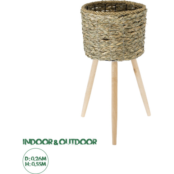 GloboStar Artificial Garden Skopelos ������������ ������ ������ - ����� ������� - Flower Pot ���� �� ���� �26cm x �55cm - (20298)