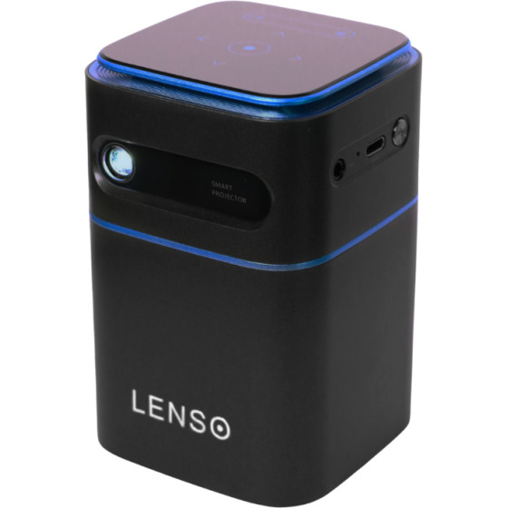 Lenso See Projector Mini ����������������� Led ������� 960x540p Type-C Hdmi 300lm BT,Wi-Fi 7000mAh 16GB ������ Seeuniv - (LENSOSEEUNIV)