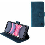 Lime ���� Iphone 11 6.1'' Essential Magnet Book Stand Clip Dark BLUE