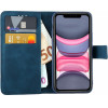 Lime ���� Iphone 11 6.1'' Essential Magnet Book Stand Clip Dark BLUE