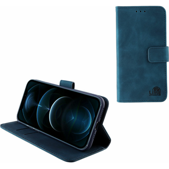 Lime ���� Iphone 12 Pro / Iphone 12 6.1'' Essential Magnet Book Stand Clip Dark BLUE