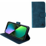 Lime ���� Iphone 13 6.1'' Essential Magnet Book Stand Clip Dark BLUE