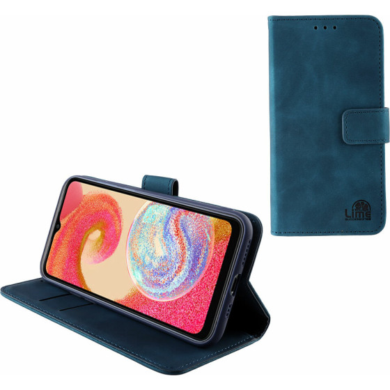 Lime ���� Samsung A04e A042 6.5'' Essential Magnet Book Stand Clip Dark BLUE