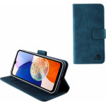 Lime ���� Samsung A14 4G A145/A14 5G A146 6.6'' Essential Magnet Book Stand Clip Dark BLUE