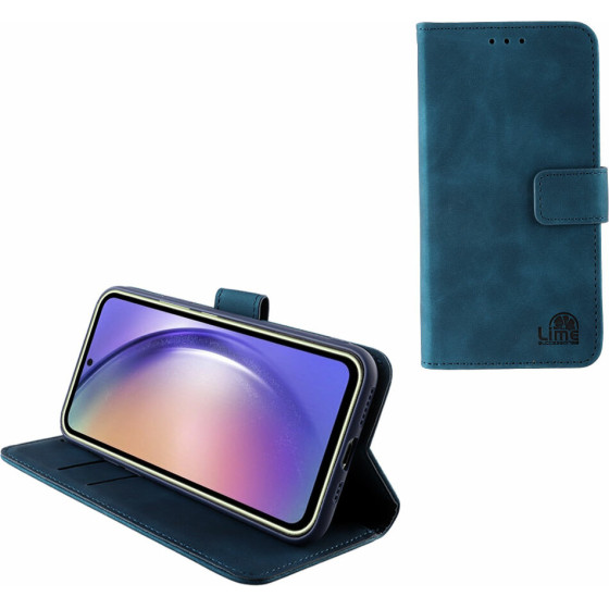 Lime ���� Samsung A54 5G A546 6.4'' Essential Magnet Book Stand Clip Dark BLUE