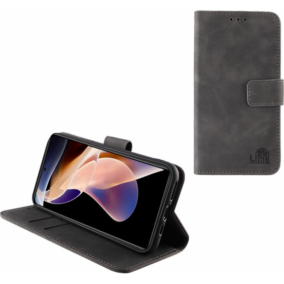Lime ���� Xiaomi Redmi Note 11 Pro Plus 5G 6.67'' Essential Magnet Book Stand Clip GREY