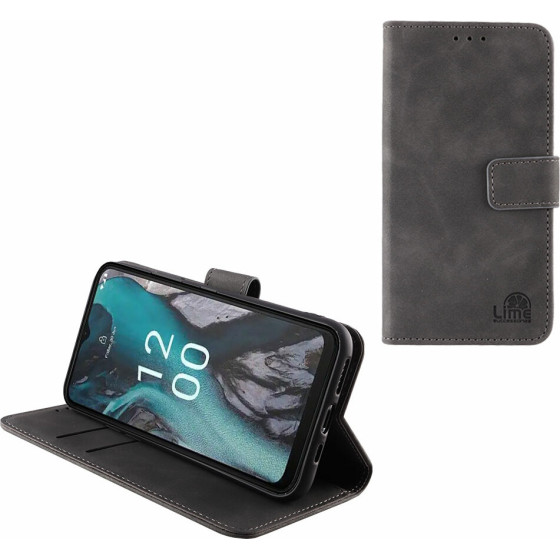 Lime ���� Nokia C22 6.5'' Essential Magnet Book Stand Clip GREY