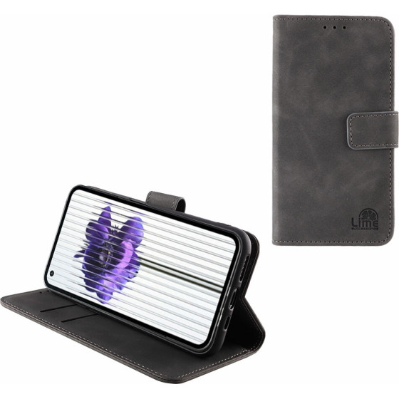 Lime ���� Nothing Phone 1 5G 6.55'' Essential Magnet Book Stand Clip GREY