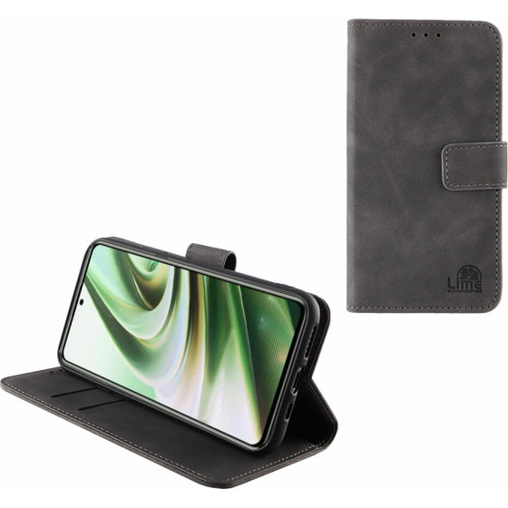 Lime ���� Oneplus 10T 5G 6.7'' Essential Magnet Book Stand Clip GREY