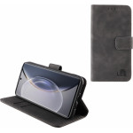 Lime ���� Vivo X90 Pro 6.78'' Essential Magnet Book Stand Clip GREY