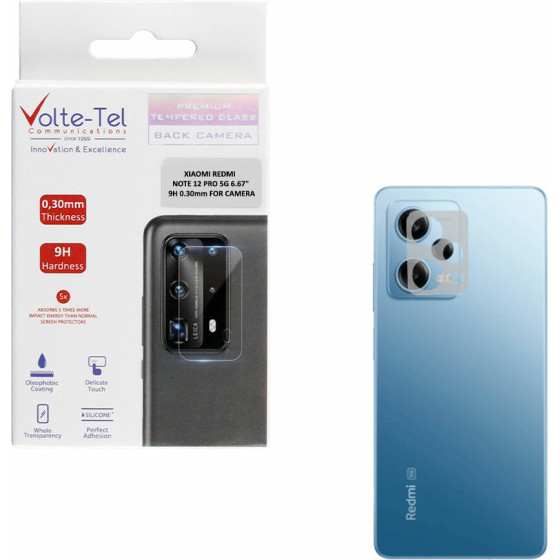 Volte-Tel Tempered Glass Xiaomi Redmi Note 12 Pro 5G 6.67'' 9H 0.30mm For CAMERA - (5205308335990)