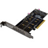 Powertech ����� ��������� Pcie x8 �� 2x M.2 M Key Nvme - (ST573)