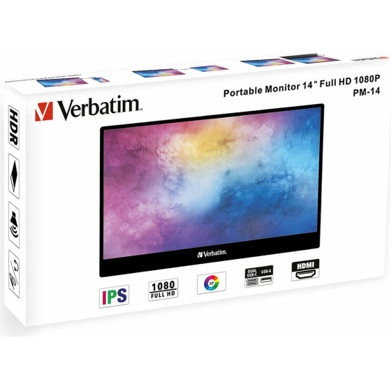Verbatim PM-14 Ips Hdr ������ Monitor 14'' Fhd 1920x1080 6ms - - (49590)