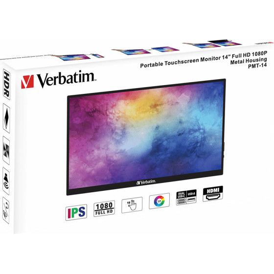 Verbatim PMT-14 Ips Hdr Touch Monitor 14'' Fhd 1920x1080 6ms - - (49591)