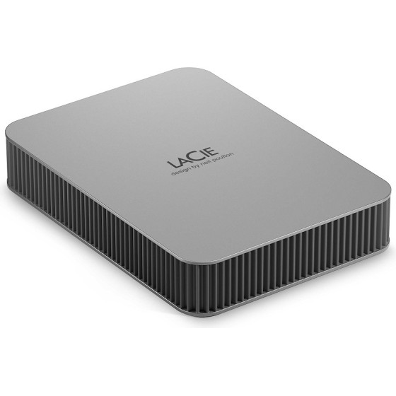 Lacie Hdd EXT.4TB,2.5,Usb 3.2 Type C,Moon Silver - (STLP4000400)