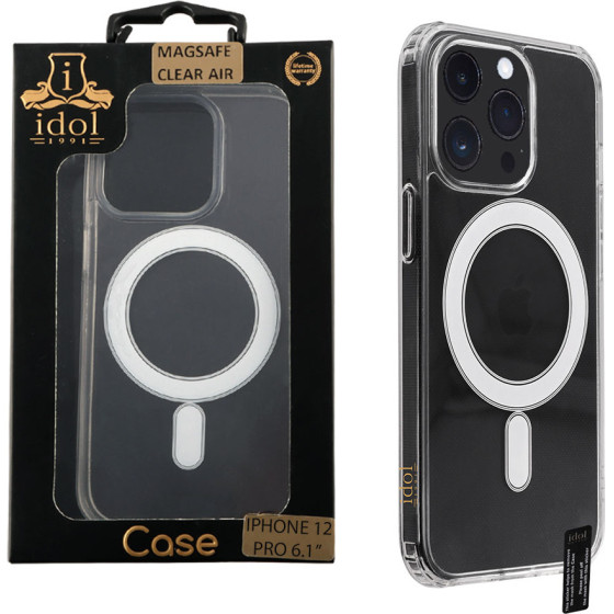 Idol 1991 ���� Iphone 12 Pro 6.1'' Magsafe Antishock Clear Air Back Cover Tpu Camera Guard ������� - (5205308336898)