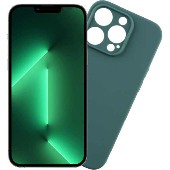 Volte-Tel ���� Iphone 14 Pro 6.1'' Silicon Tpu Camera Guard Dark GREEN - (5205308332470)