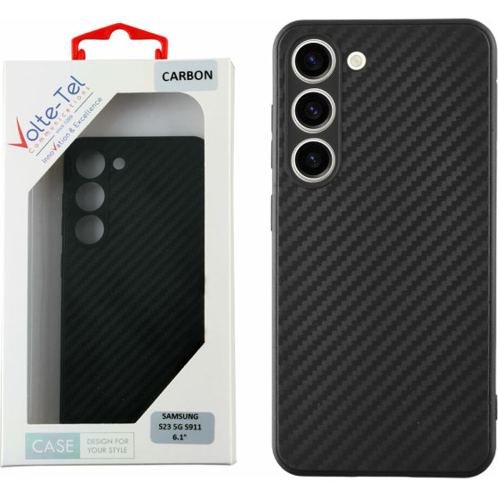 Volte-Tel ���� Samsung S23 5G S911 6.1'' Carbon Camera Protective BLACK - (5205308336256)