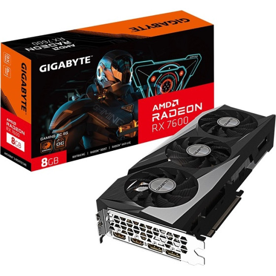 Gigabyte RX 7600 8GB GDDR6 - (GV-R76GAming OC-8GD)