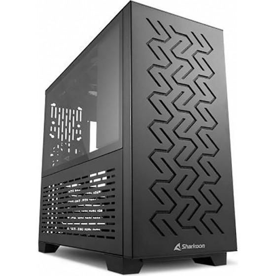 Sharkoon MS-Z1000 Midi Tower Computer Case Black - (34038359)