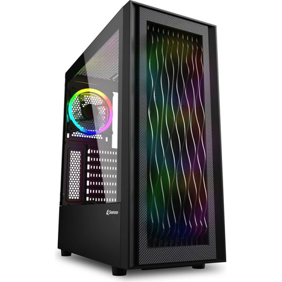 Sharkoon Rgb Wave Gaming Full Tower Pc Case Black - (39838340)