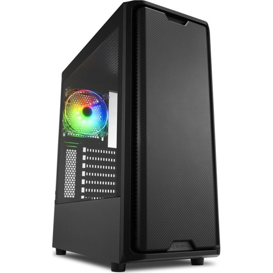 Sharkoon SK3 Rgb Gaming Midi Tower Computer Case Black - (25930931)